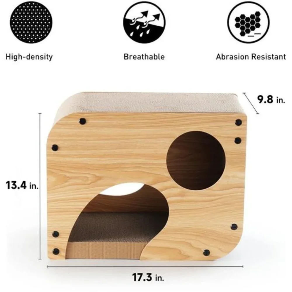 Cat Scratcher Lounge, 17.3 X 9.8 X 13.4 Inches Vertical and Horizontal Cardboard